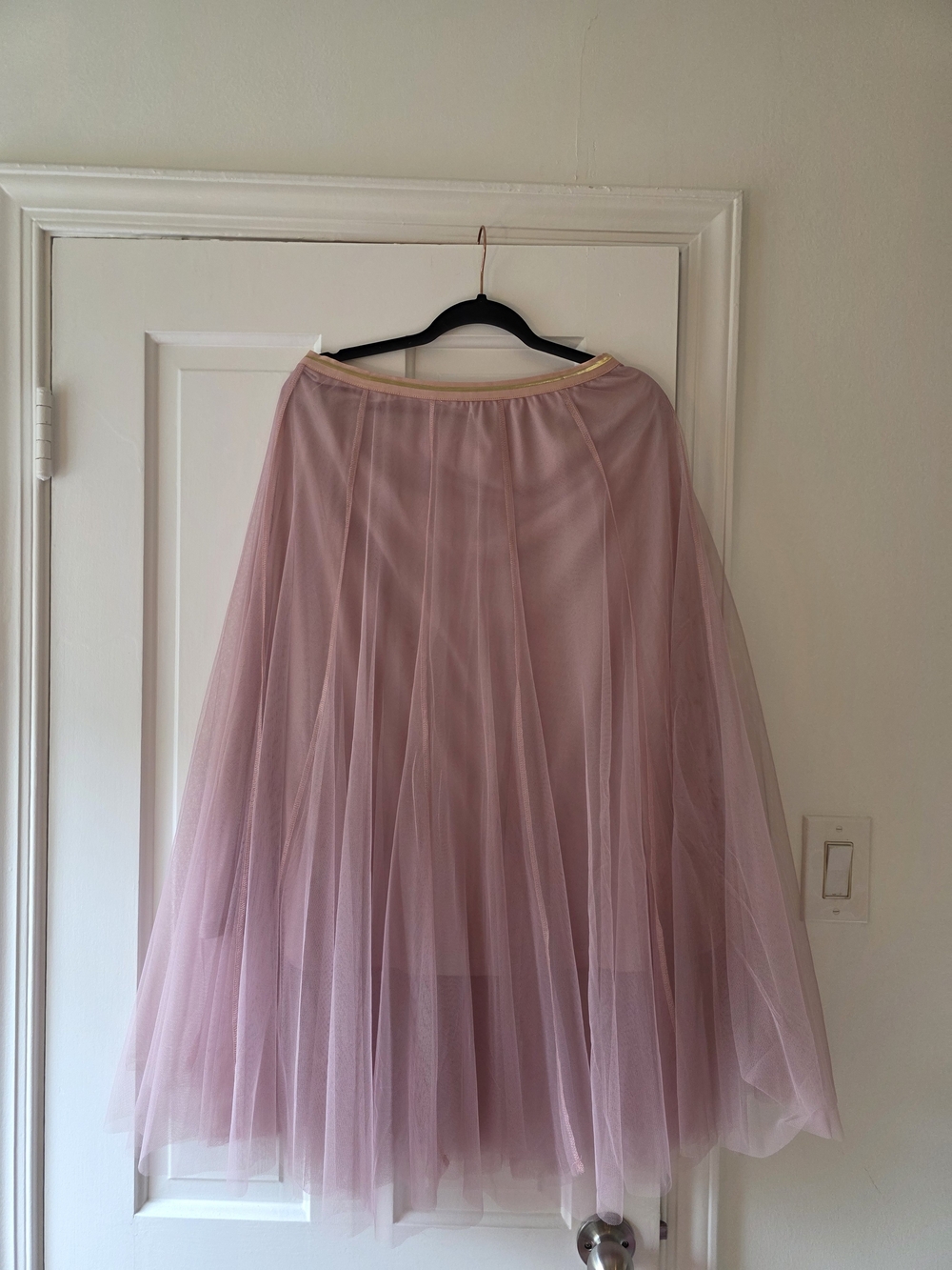 Chicwish Dusty Pink Maxi Tulle Skirt